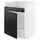 METOD Напольный шкаф для мойки ХАВСЕН - белый/Bodbyn чёрный 60x60 см