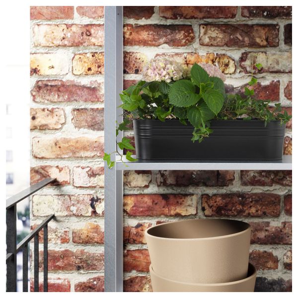 Кашпо СОККЕР, д/дома/улицы, овал черный (10.5 см) - фото 2