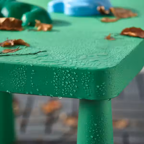 MAMMUT Стол детский - д/дома/улицы/ярко-зеленый 77x55 см - схема-чертеж с размерами