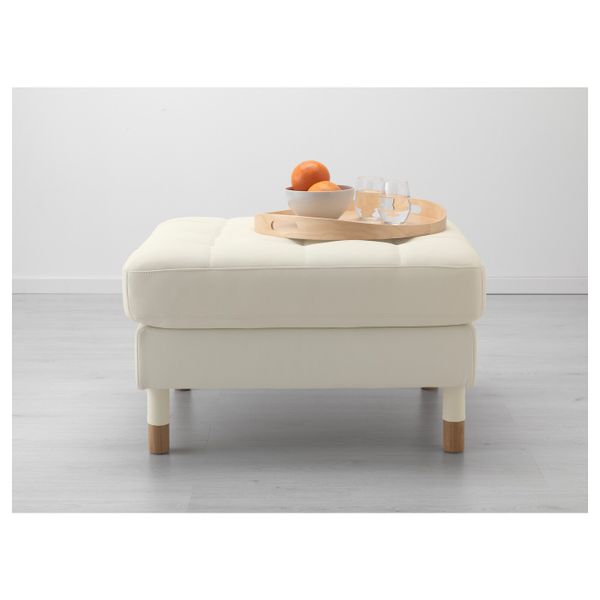 Табурет для ног, Гранн/Бумстад белый, береза IKEA LANDSKRONA ЛАНДСКРУНА 192.648.16 - фото 2