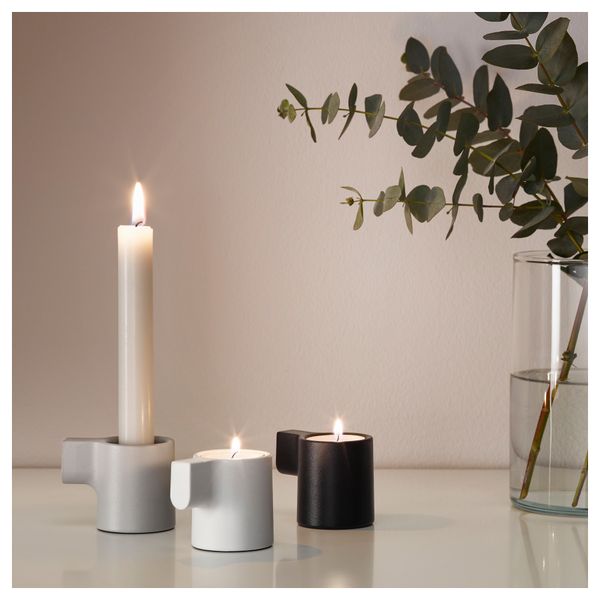 Подсвечник для греющей свечи ЮППЕРЛИГ, серый (6 см) - фото 2