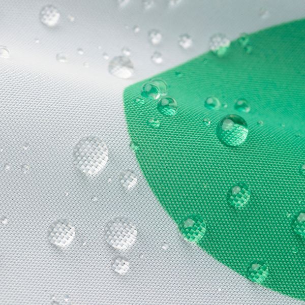 Штора для ванной, белый, зеленый, 180x200 см IKEA SNÖJONKVILL 705.574.15 - схема-чертеж с размерами