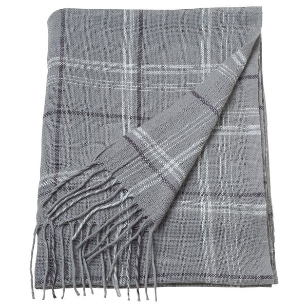 Плед, серый 140x205 см IKEA ANNAMIA АННАМИА 605.086.04 - фото 1