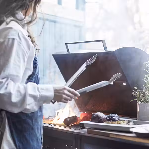 GRILLSKÄR Кухонная мойка/угольн гриль,д/улицы - нержавеющ сталь 344x61 см - фото 4