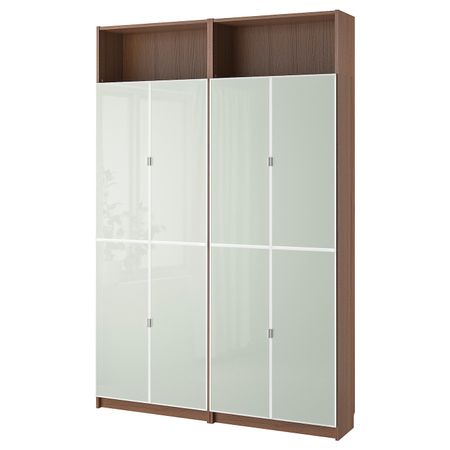 Стеллаж, коричневый ясеневый шпон 160x30x237 см IKEA BILLY БИЛЛИ / MORLIDEN МОРЛИДЕН 393.262.10