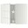 Угловой навесной шкаф с вращающейся секцией МЕТОД, белый, Гэррестад белый