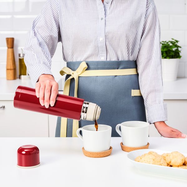 Стальной термос, красный, 0.5 л IKEA HÄLSA ХЭЛЬСА 404.508.21 - фото 4