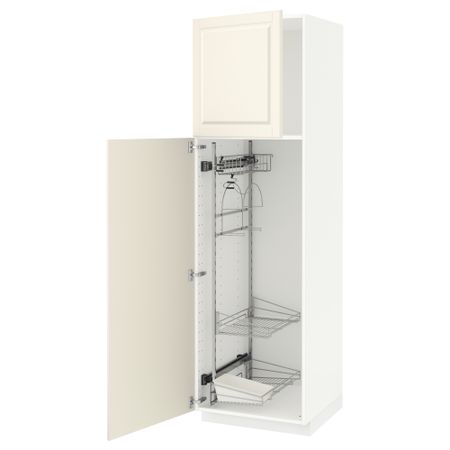 Высокий шкаф с отделением для аксессуаров для уборки IKEA METOD МЕТОД 394.576.68