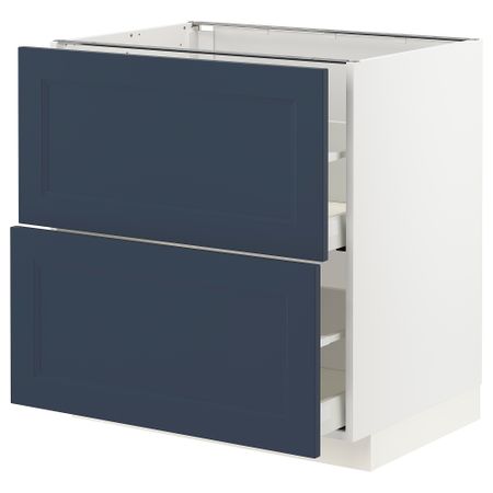 Напольный шкаф 2 фасада, 2 высоких ящика IKEA METOD МЕТОД, MAXIMERA МАКСИМЕРА 594.029.29