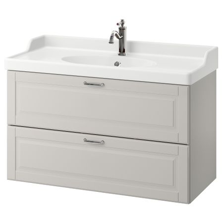Шкаф для раковины с 2 ящиками, 102x49x68 cm IKEA GODMORGON ГОДМОРГОН, RÄTTVIKEN РЭТТВИКЕН 892.934.05