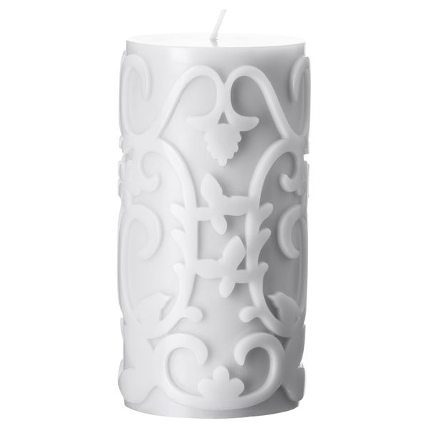 Формовая свеча, ароматическая ВАРАКТИГ, светло-серый роза и ваниль, светло-серый (14 см) - фото 1