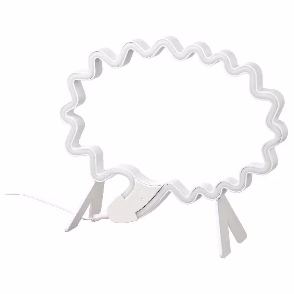 SNÖDJUP СНЁДЬЮП Декоративная подсветка, светодиоды - рамочка белый/разноцветный - фото 1