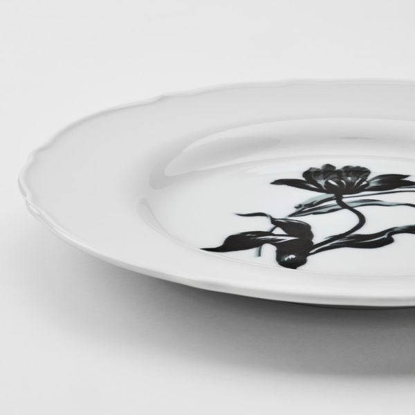 Тарелка десертная, белый/с рисунком 22 см IKEA UPPLAGA УППЛАГА 604.737.65 - фото 2