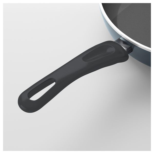 Сотейник c крышкой ШЭНКА, серый (26 см) - схема-чертеж с размерами