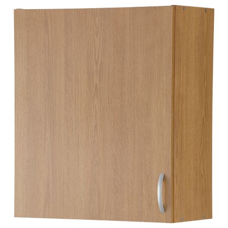 Навесной шкаф с дверцей АЛЬБРУ, под дуб (60x70 см)