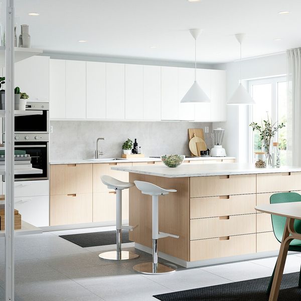 Фронтальная панель ящика, светлый бамбук 40x20 см IKEA FRÖJERED ФРЁЙЕРЕД 704.416.51 - схема-чертеж с размерами