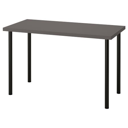 Письменный стол, 120x60 см, темно-серый-черный IKEA LAGKAPTEN ЛАГКАПТЕН, ADILS АДИЛЬС 494.164.51