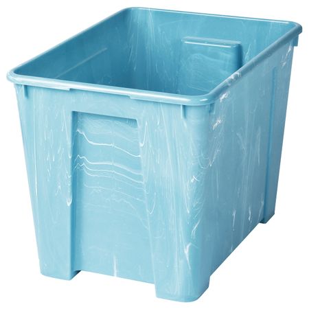 Контейнер, синий под мрамор 39x28x28 см/22 л IKEA SAMLA САМЛА 404.643.09