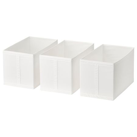 Коробка, белый 31x55x33 см IKEA SKUBB СКУББ 603.751.09