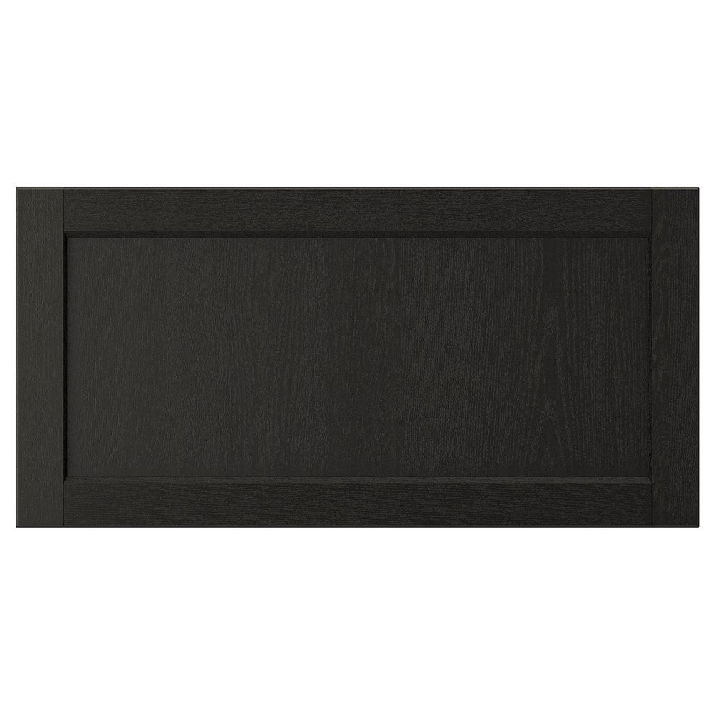 Фронтальная панель ящика, черная морилка 80x40 см IKEA LERHYTTAN ЛЕРХЮТТАН 203.565.13 - фото 1