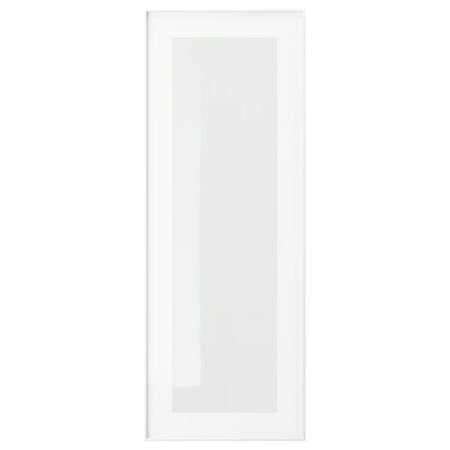 HEJSTA Стеклянная дверь - белый/прозрачное стекло 30x80 см