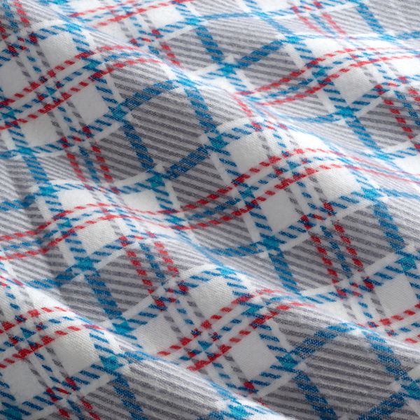 Пододеяльник и 2 наволочки, белый синий/клетка 200x200/50x70 см IKEA SILESHÅR СИЛЕСХОР 405.313.99 - фото 6