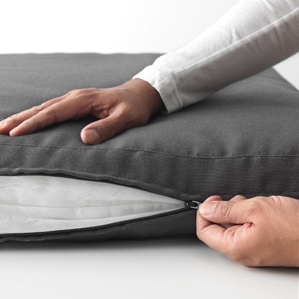 Подушка на сиденье для садовой мебели, черный 62x62 см IKEA ХОЛЛО 603.757.79 - фото 3