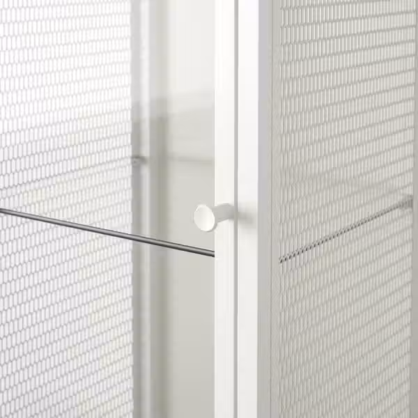 BAGGEBO Шкаф-витрина - металлический/белый 34x30x116 см - фото 9