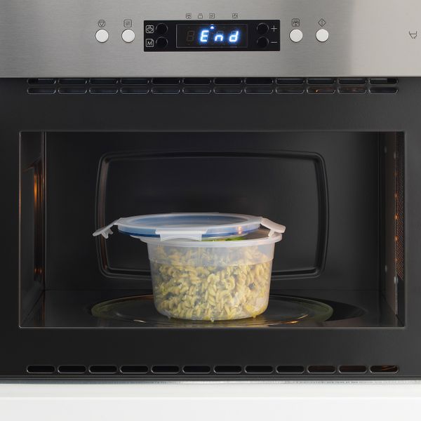 Контейнер для продуктов с крышкой, круглой формы/пластик 750 мл IKEA IKEA 365+ ИКЕА/365+ 992.691.03 - схема-чертеж с размерами