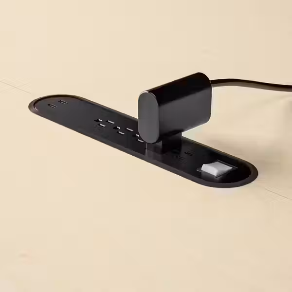 MITTZON МИТТЗОН Конференц-стол - круглой формы березовый шпон/чёрный 120x75 см - схема-чертеж с размерами