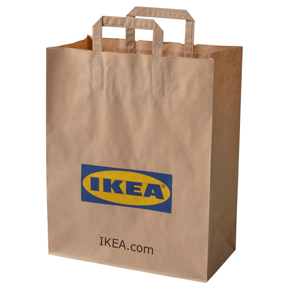 Бумажный пакет с ручками, коричневый, 16x38 см IKEA FRAKTA ФРАКТА 004.830.22 - фото 1