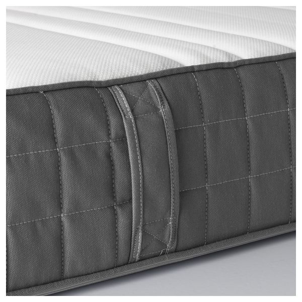 Матрас из латекса МОРГЕДАЛЬ, средней жесткости, темно-серый - схема-чертеж с размерами