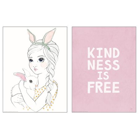 Постер, Кindness is free 30x40 см IKEA BILD БИЛЬД 805.127.42