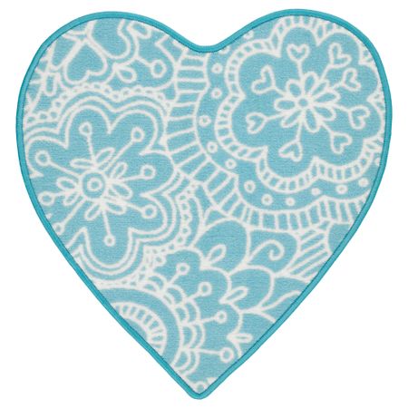 Ковер ВЭНСКАПЛИГ, бирюзовый (67x61 см)