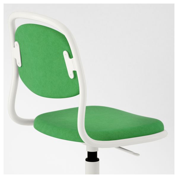 Детский стул ОРФЬЕЛЛЬ, белый, Висле ярко-зеленый - фото 2