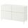 Комбинация для хранения с дверцами/ящ, белый/СУТТЕРВ/КАББАРП белый 120x42x74 см IKEA BESTÅ БЕСТО 693.848.83