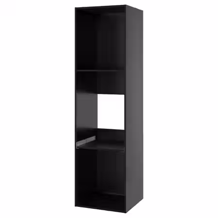 METOD Каркас высокого шкафа д/духов/холод - черно-серый 60x60x220 см