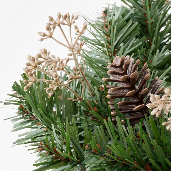 Искусственный венок, для дома, улицы Сосна 45 см IKEA SMYCKA СМИККА 504.965.45 - схема-чертеж с размерами