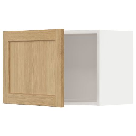 Навесной шкаф, белый, Forsbacka дуб, 60x40 см IKEA METOD МЕТОД 595.093.36