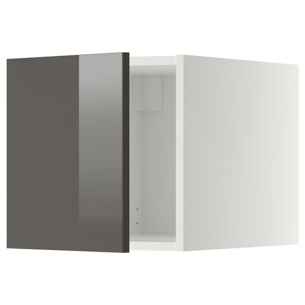 Верхний шкаф МЕТОД, белый, Рингульт серый (40x40 см) - схема-чертеж с размерами