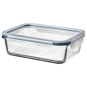 IKEA 365+ Контейнер для продуктов с крышкой - прямоугольн формы стекло/пластик 1.0 л