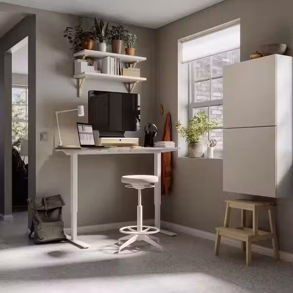 TROTTEN Стол/трансф - бежевый/белый 120x70 см - фото 5