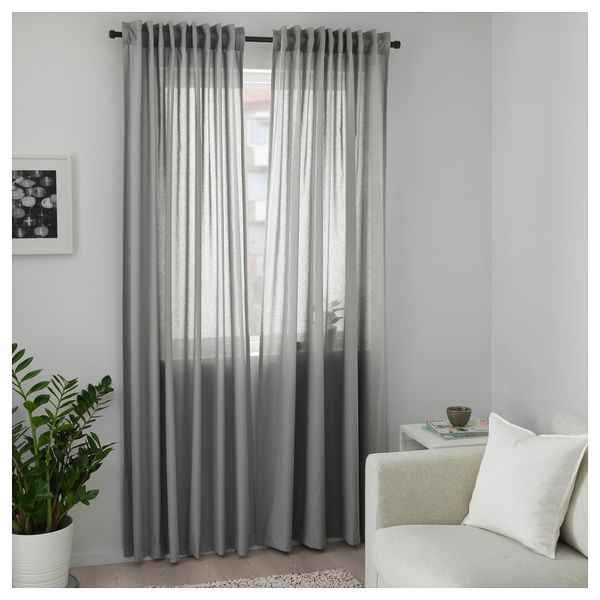 Гардины, 1 пара АННАЛУИЗА, серый (145x300 см) - фото 4
