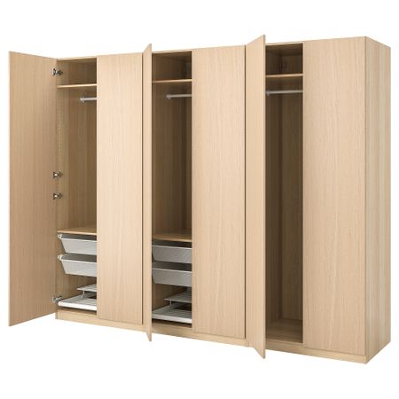 Гардероб, под беленый дуб, Forsand под беленый дуб, 300x60x236 см IKEA PAX ПАКС 492.860.82