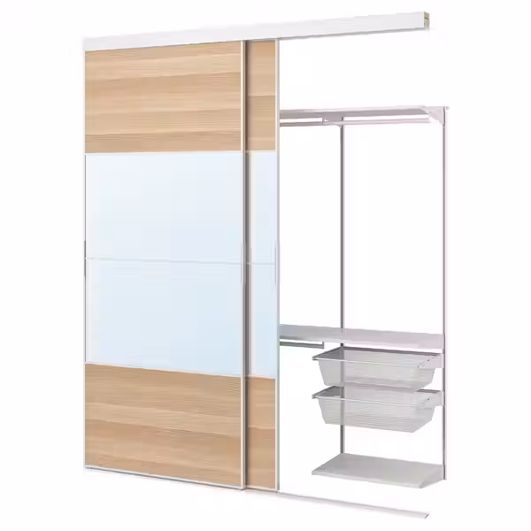 SKYTTA / BOAXEL Гардероб с раздвижными дверями - фото 1