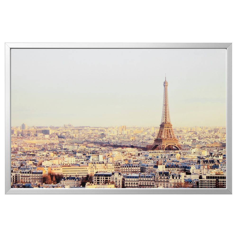 Картина с рамой БЬЁРКСТА, Символ Франции, цвет алюминия (118x78 см) - фото 1