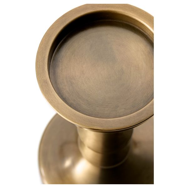 Подсвечник для формовой свечи ЭРСЕТТА, желтая медь (21 см) - схема-чертеж с размерами