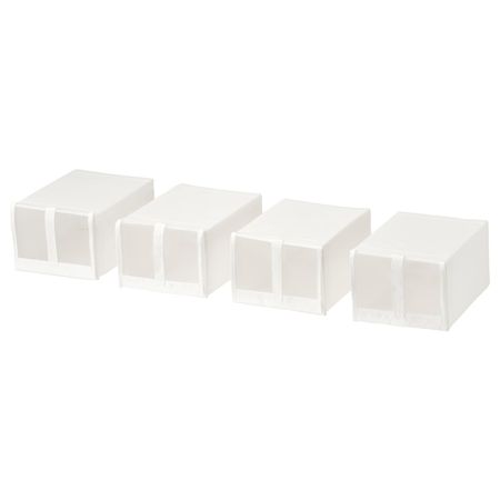 Коробка для обуви, белый 22x34x16 см IKEA SKUBB СКУББ 703.751.23