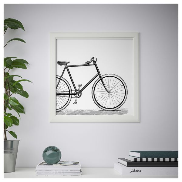 Постер БИЛЬД, Дедушкин велосипед (50x50 см) - схема-чертеж с размерами