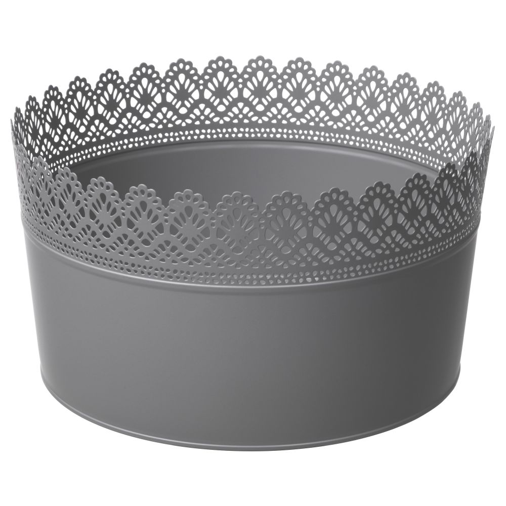 Миска СКУРАР, серый (25 см) - схема-чертеж с размерами